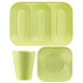 Disposable TableWare X-Table Green Lime